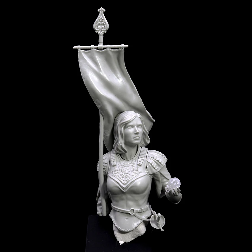 

Смоляный солдат 1/10, древний солдат в темноте, модель бюста, несобранная Неокрашенная фигурка, набор для строительства