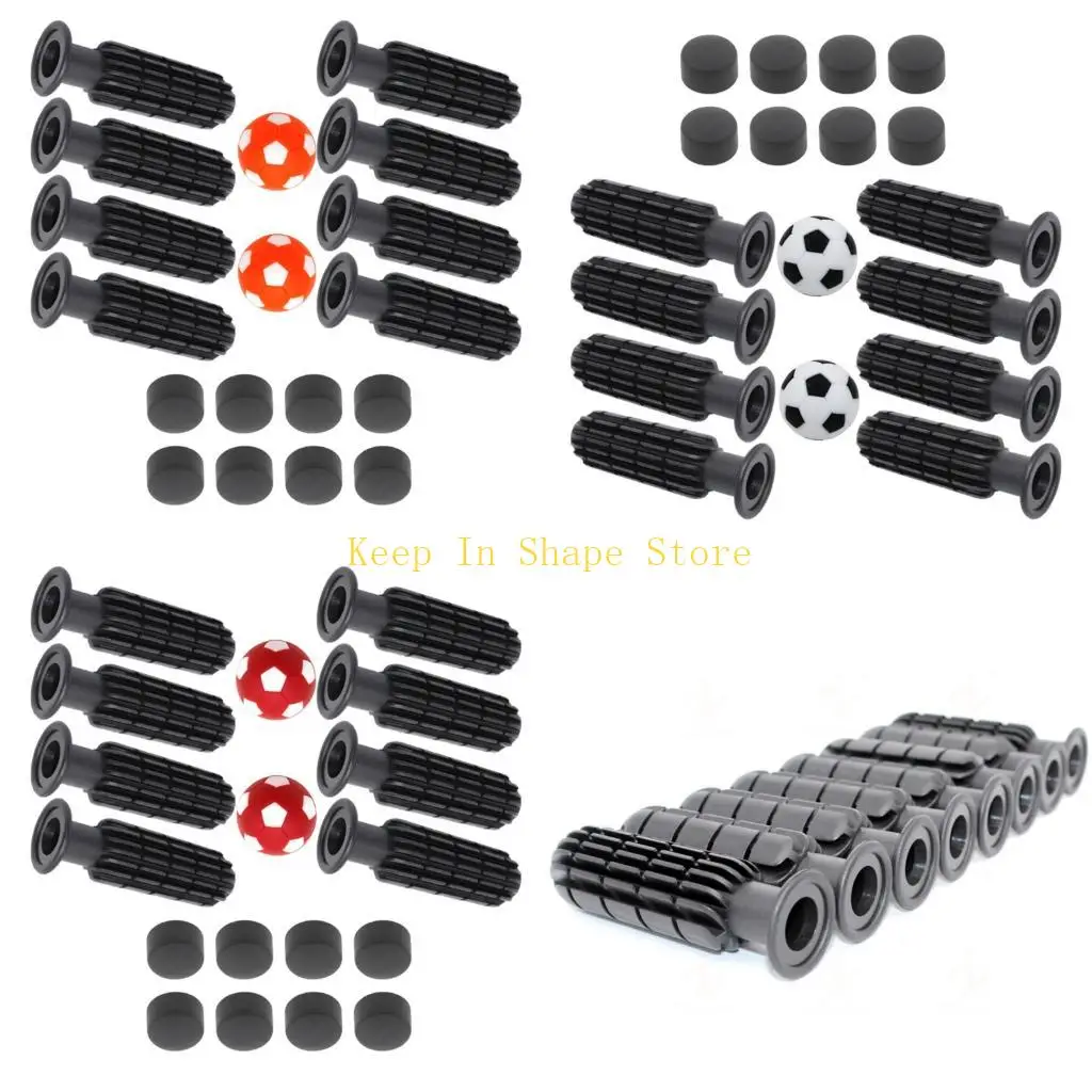 U1JC Foosball Handle Foosball Handle Grip Table Football Grip Part Replacement Set