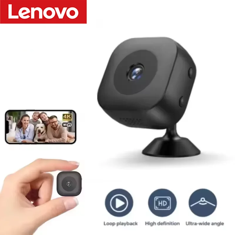 Lenovo 8K Mini WLAN-Überwachungskamera Hochauflösende Vollfarb-Nachtsicht Wasserdicht Bewegungserkennung Heimüberwachung