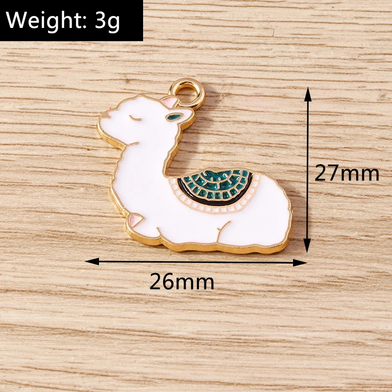 Tusember 10 Stück niedliche Anhänger Alpaka-Kaktus-Charms für DIY-Ohrringe, Armbänder, Halsketten, Schmuckherstellung, handgemachtes Basteln – Detail 20