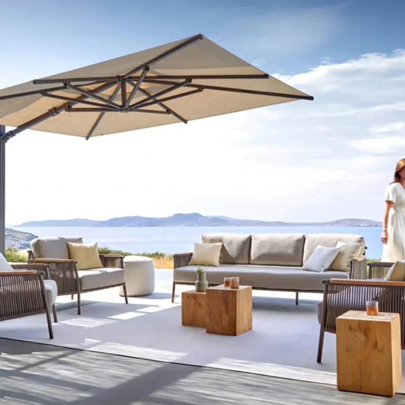 

Nordic Courtyard Villa Garden Sofas Waterproof and Sunscreen Art Leisurely Garden Sofas Simplicity Outdoor Furniture Divano HBOS