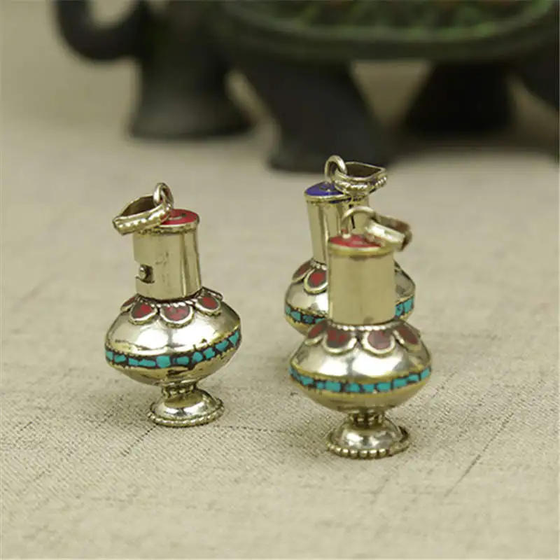 Tibetan Amulet Pendants Nepal Small Snuff Bottle Lovely Pendant TBP019