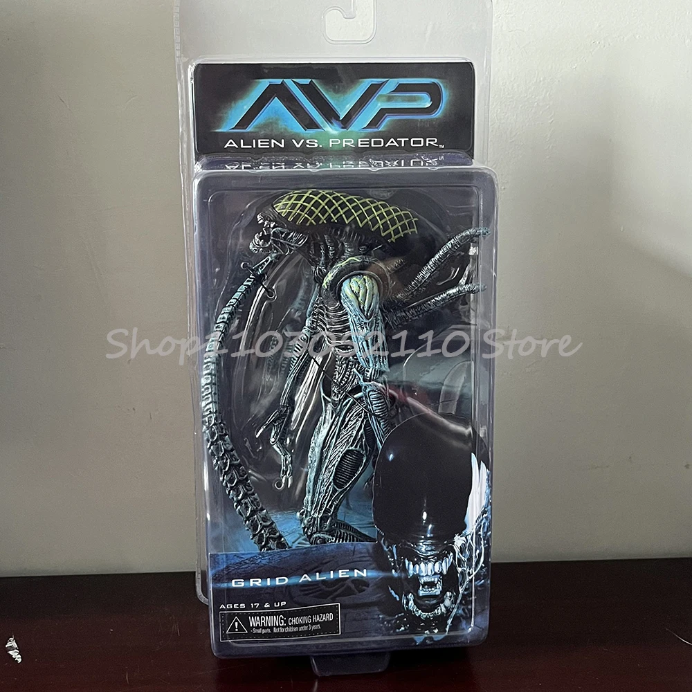 NECA Grid Warrior Xenomorph Alien Figure Alien vs Predator Action Figure Collectible Model Toys Christmas Birthday Gift