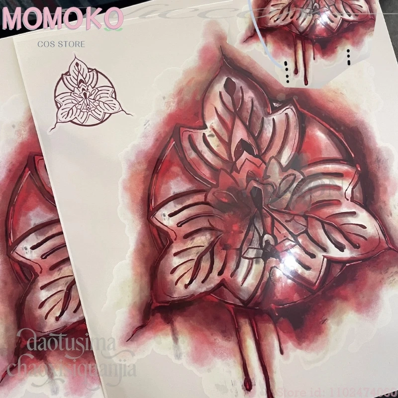 هالوين الرعب لعبة F تأثيري هينكو أنيمي وهمية وهمية الدم الوشم العلامة التجارية نمط 20 سنتيمتر X 22 سنتيمتر الدعائم MoMoKo كوس مخزن