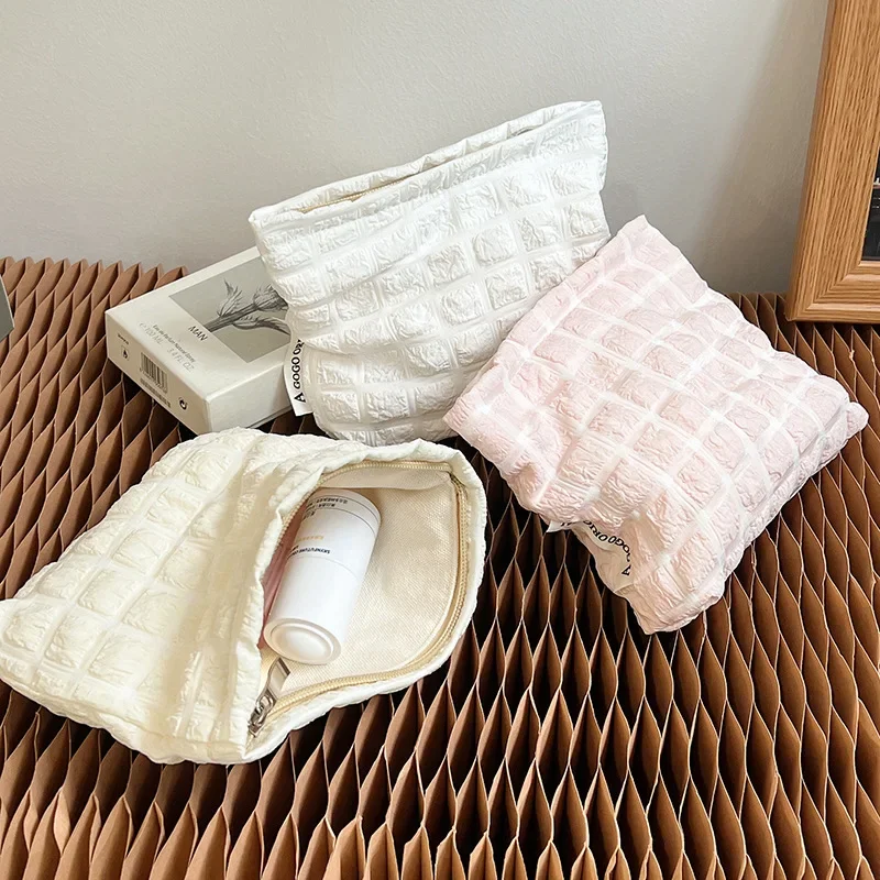 Mini Cloud Pleated Bags for Women Casual Quilted Handbag Nylon Padded Handle Bags Luxury Soft Puffy Bag Designer Underarm Bag