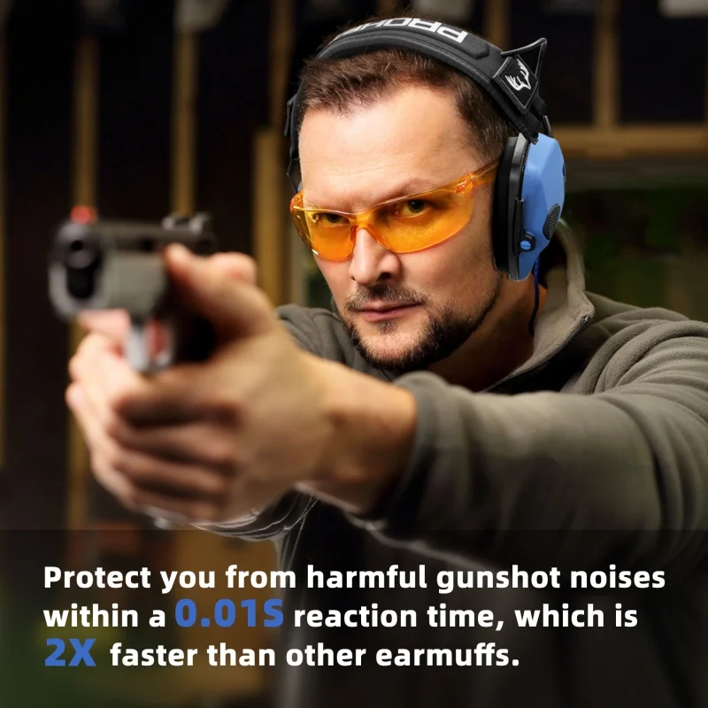 PROHEAR Electronic Tactical Shooting Earmuffs Noise Reduction Ear Protection Hunting Hearing Protection with Sound Amplification
