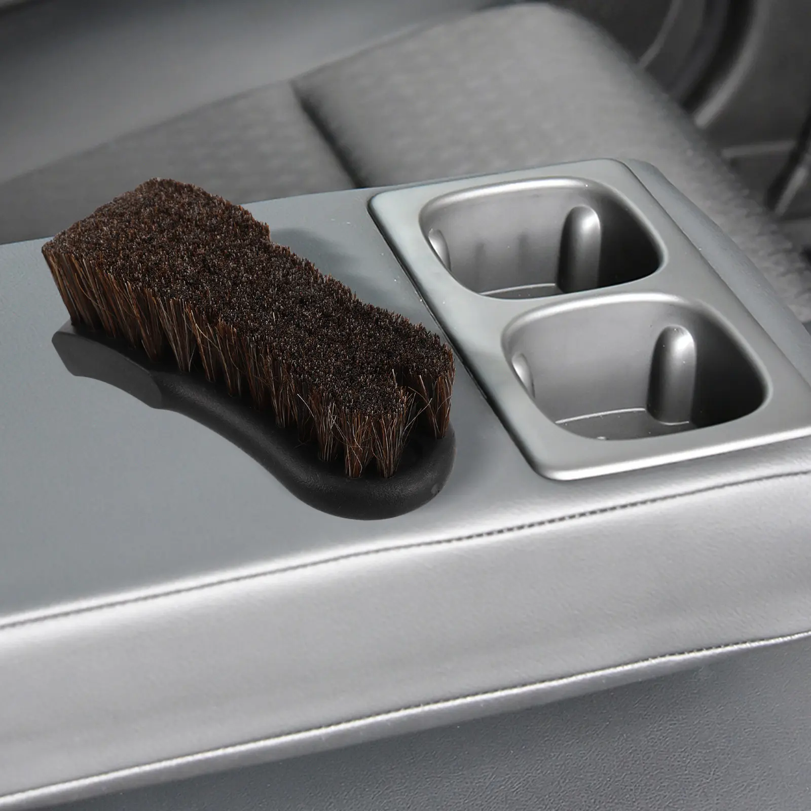 Ergonomic Soft Bristle Car Interior Cleaning Brush Horse Hair Fake Fabric Car Cleaner Dust Brush Billiard Table Brushes
