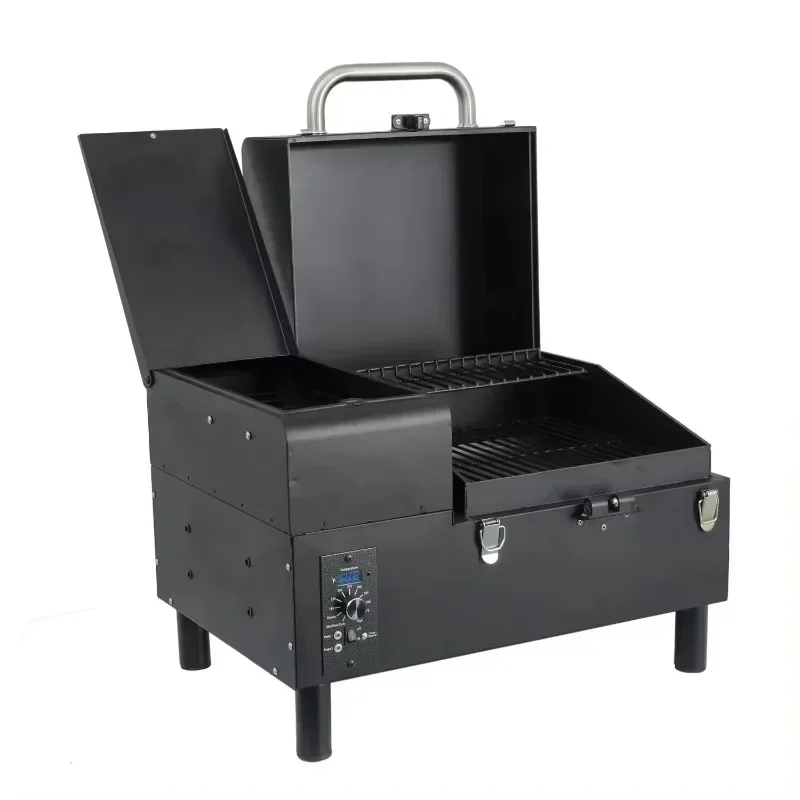 

3926909989Hot salesBarrel Pellet bbq Electric Grill Chimenea Pellet Portable Foldable Smoke