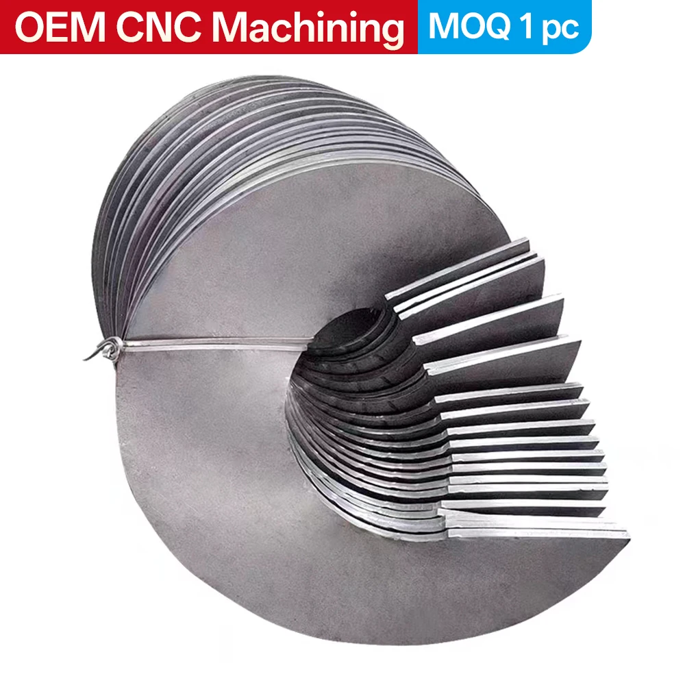 Custom OEM Supply of High-Quality Mixed-Flow Screw Impeller Blades—Welded Blades from a Chinese Factory