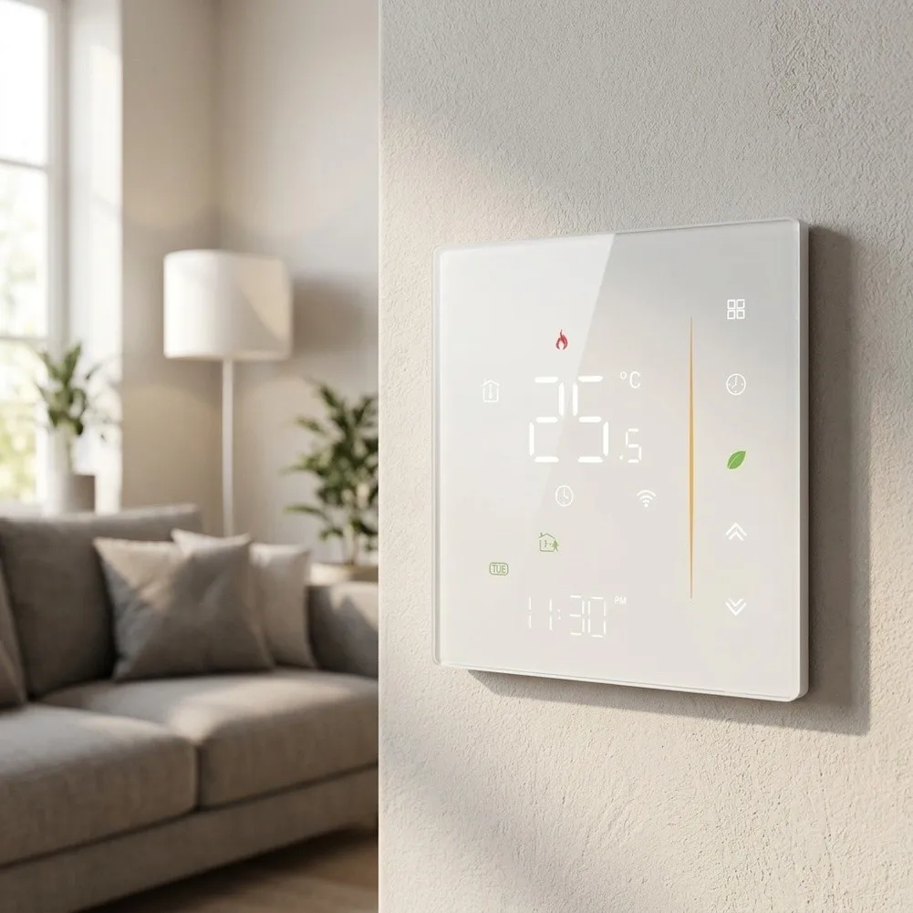 WiFi For Smart Floor Heating Thermostat Programmable Touch Screen Temperature Controller For Water Electric Underfloor Heating S
