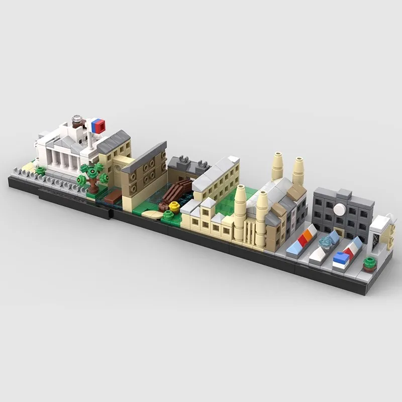 

City Skyline Architecture Sets Maldives Leipzig Cambridge MOC New York Museum Cathedral Darmstadt Building Blocks Kid Toys Gift