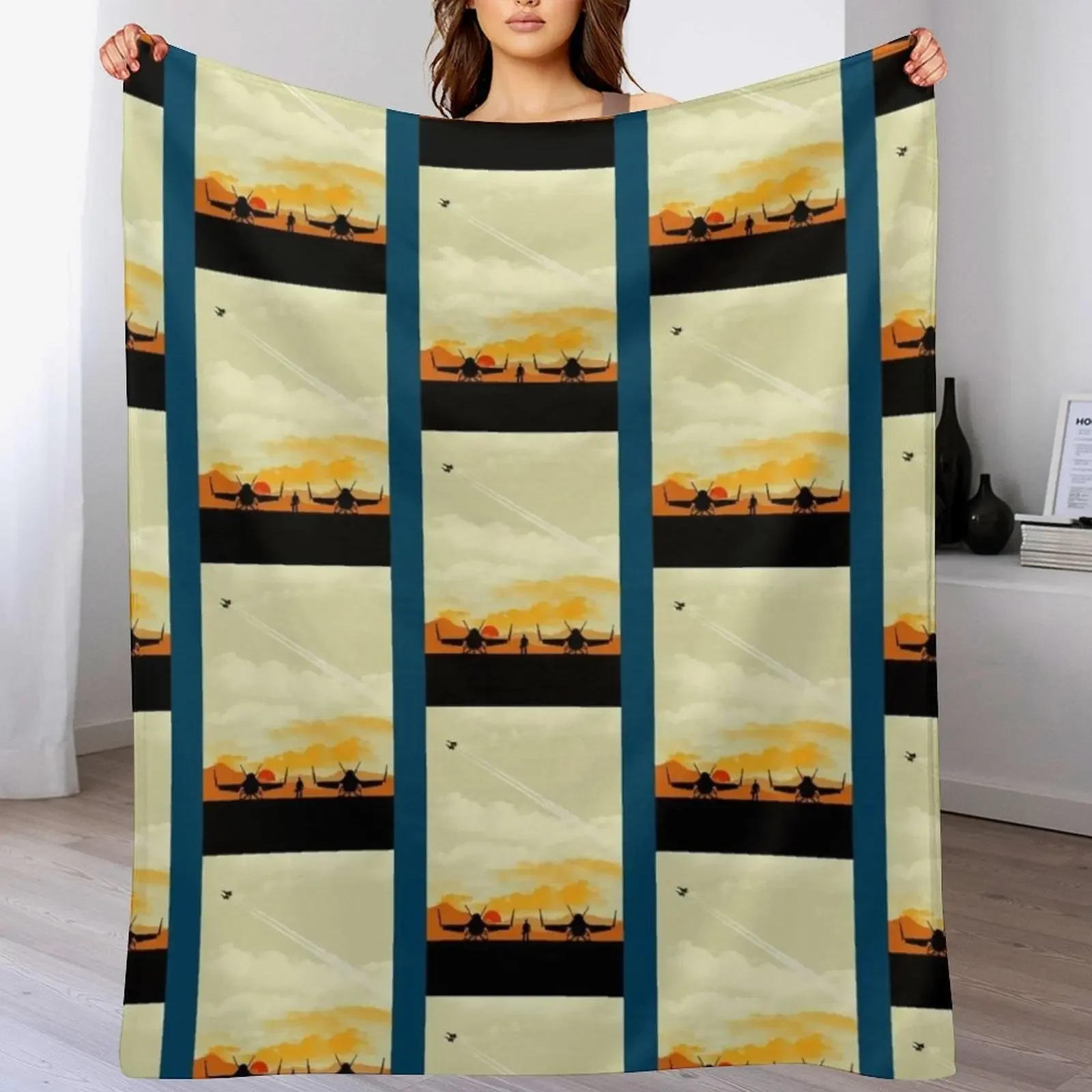 

Topgun Premium Throw Blanket Sofa Quilt Luxury Designer Stuffeds Sofa Throw Blankets