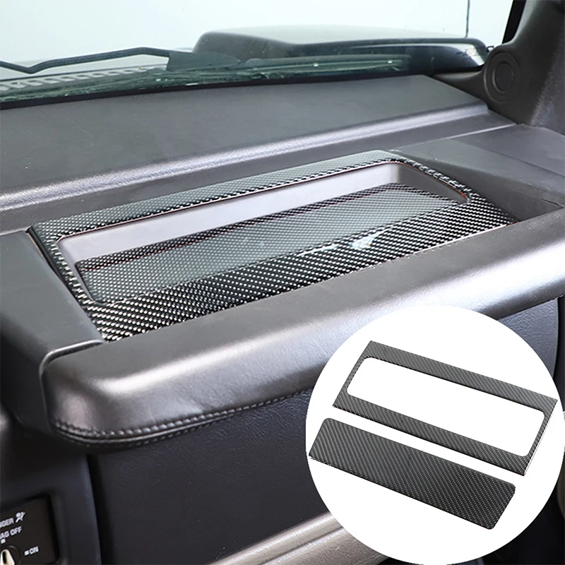 

Soft Carbon Fiber Car Central Control Co-Pilot Storage Box Panel Trim Sticker For Hummer H2 2003-2007 Car Interior Accessories