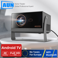 Android Projector Full HD Home Cinema 4K Movie Theater Smart TV Rotatable LED 3D VideoProjector Bluetooth WIFI AUN A003 Pro