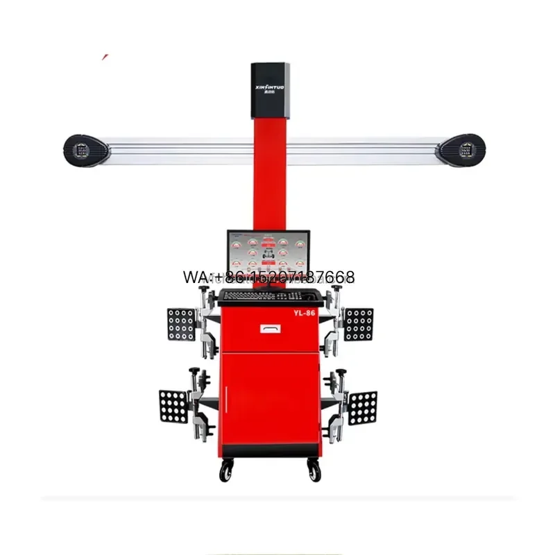 Wmwmnu 3D Four Wheel Alignment Balance Lift 10 Year Warranty 250W LED Digital Display Max Wheel Weight