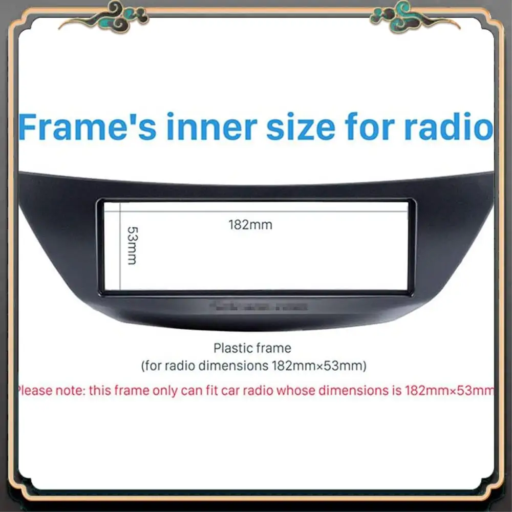 

M45K-1 Din Car Radio Facia For Renault Laguna III 2007 DVD Stereo CD Panel Dash Kit Trim Fascia Dashboard Frame Black