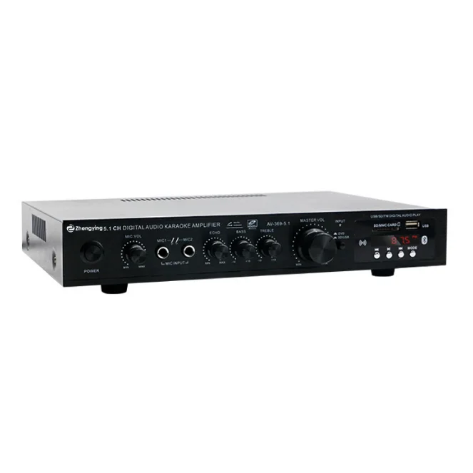 

Hot sale 5.1 channel overweight bass high power stage home theater radio outdoor amplifier Karaoke player