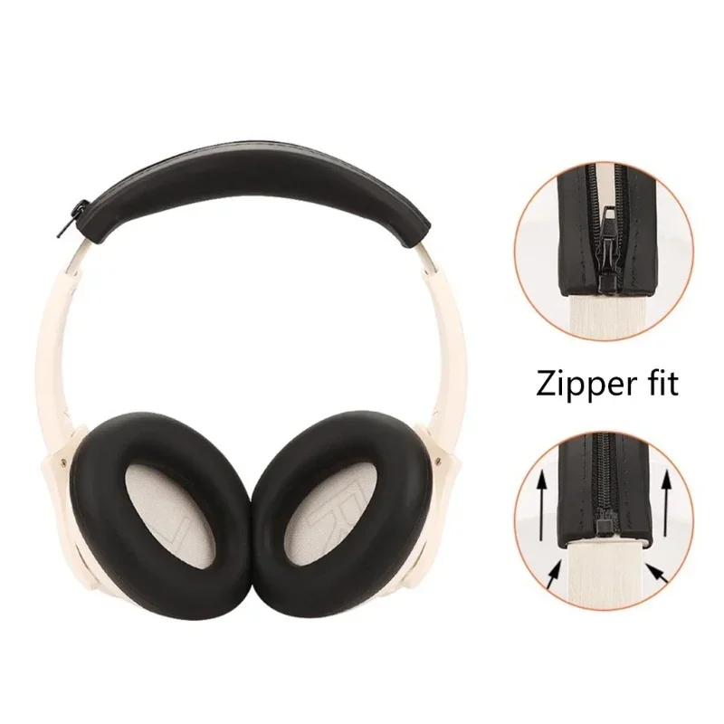 Suitable for Anker Soundcore Life Q20/Q20+/Q20i/Life 2 Earpads Headphone Silicone ear cap cover headband zipper protective cover