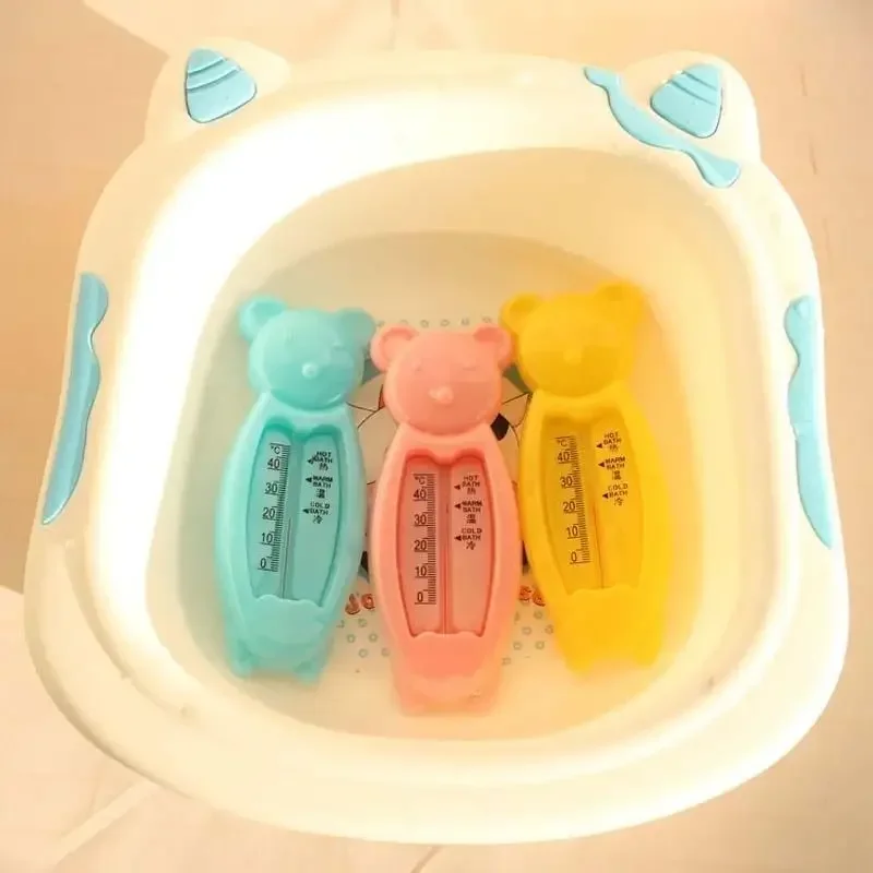 Random Color 1 Pcs Cartoon Floating Lovely Bear Baby Water Thermometer Kids Bath Thermometer Toy Plastic Tub Bathroom Small Tool