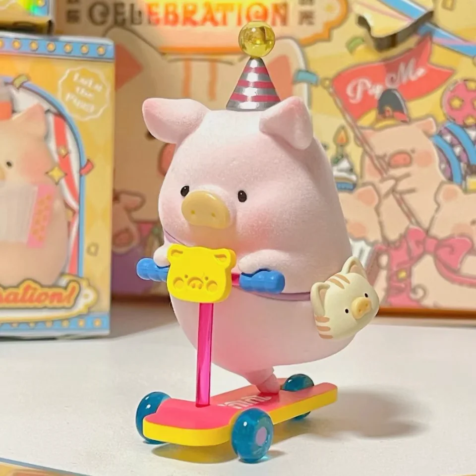 

Genuine Lulu Piggy Canned Happy Hour Blind Box Cute And Heartwarming Little Pig Decorative Ornament A Birthday Gift For Girls
