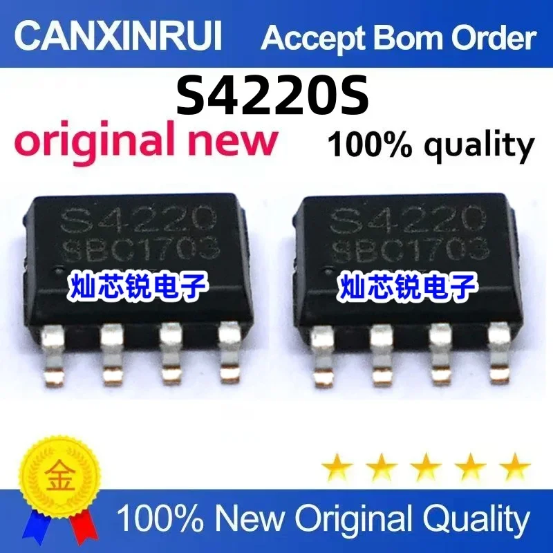 (5-100 pieces)Brand new original S4220S S4220 SOP8 SMD LED driver power supply segmented dimming constant current chip