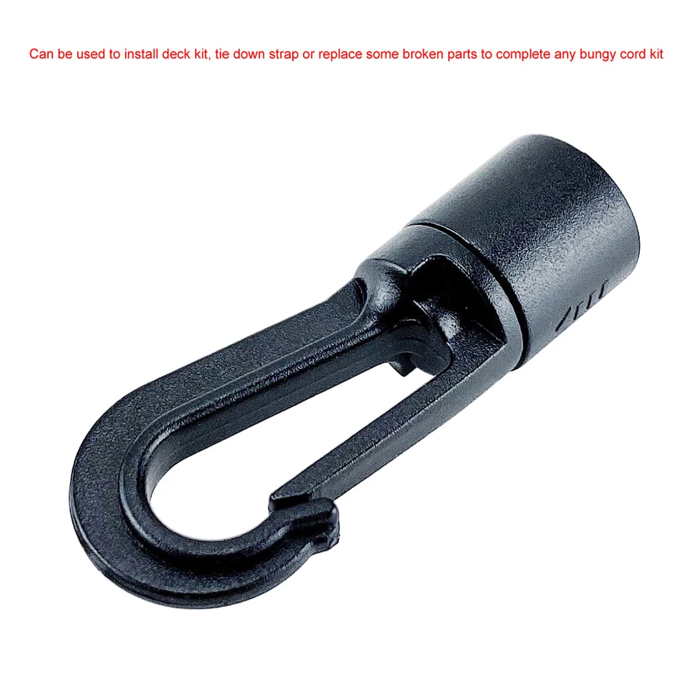 High Performance High Quality And Practical for kayak Plastic Hook 10pcs 4 Grams For 5 To 8mm Bungee Jumpers High