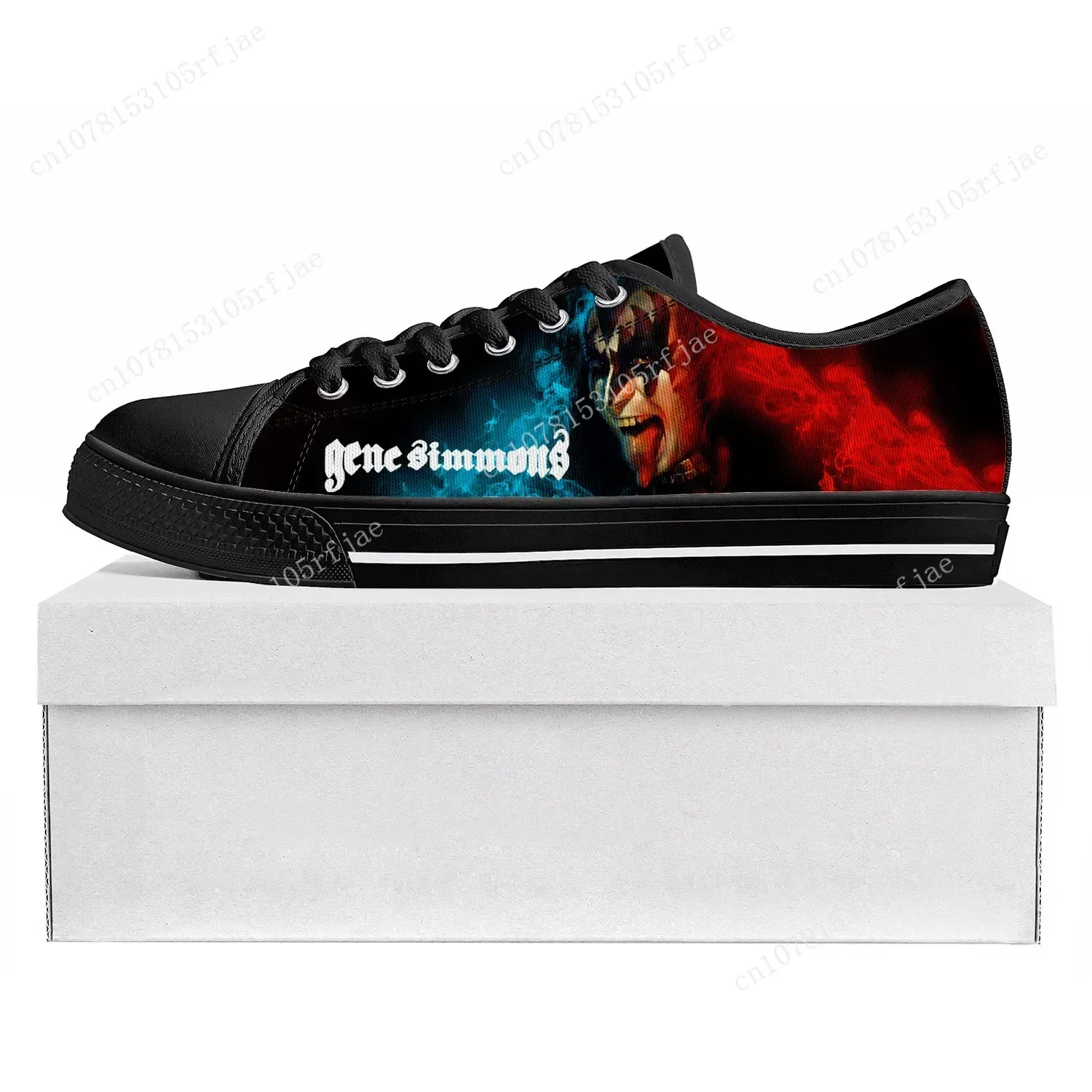 Gene Simmons Singer Low Top High Quality Sneakers Mens Womens Teenager Canvas Sneaker  Prode Casual Couple Shoes Custom Shoe