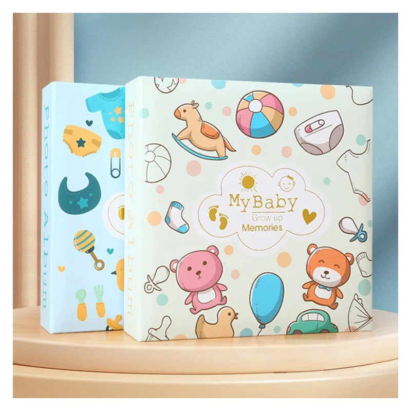 Baby Photo Collection Growth Record Paper Core Bag Souvenir Album Large Capacity Photos Album 200pcs 6-inch Photo Album Writable