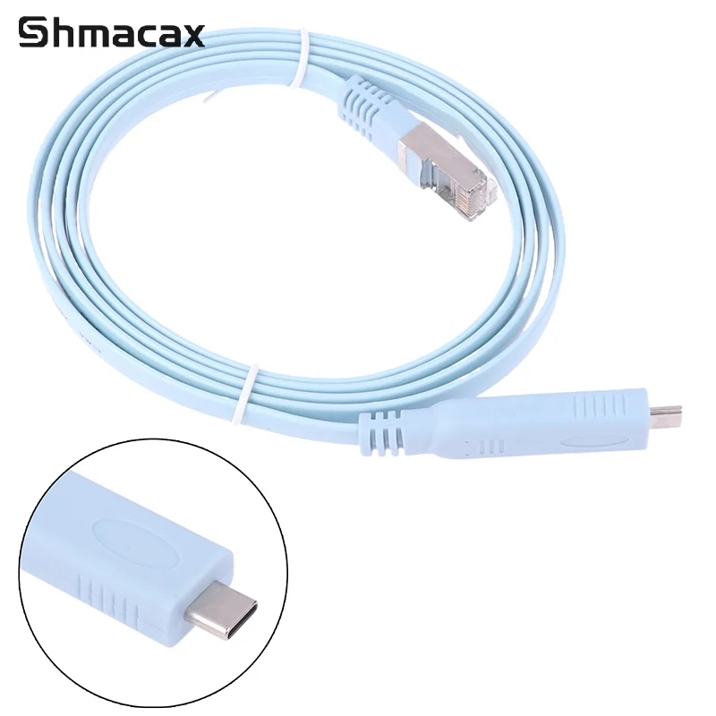 1.5m Usb C To Rj45 Console Cable Rs232 Serial Adapter For Router Rj 45 Data Cable Converter Type-C Switch Control Cables