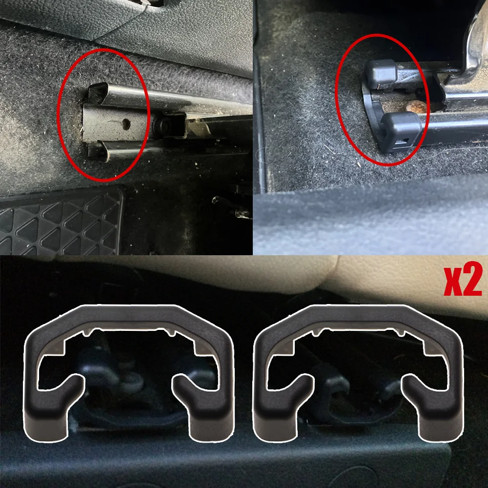 2x Nowy dla Nissan X-Trail T32 2014 - 2021 Qashqai J11 2013 - 2021 Rogue Sport Przedni automatyczny klips przesuwny do siedzenia Pokrywa szyny przesuwnej