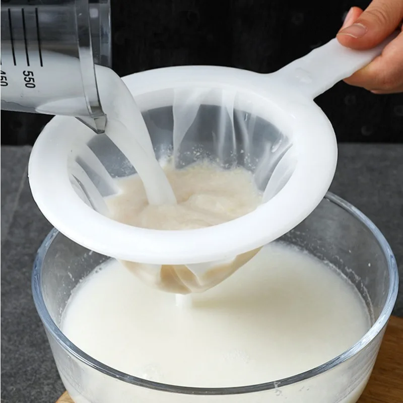 Kitchen Fine Mesh Strainer With Handle Soymilk Juice Filter Sieve Food Separation Filter Screen For Home Use