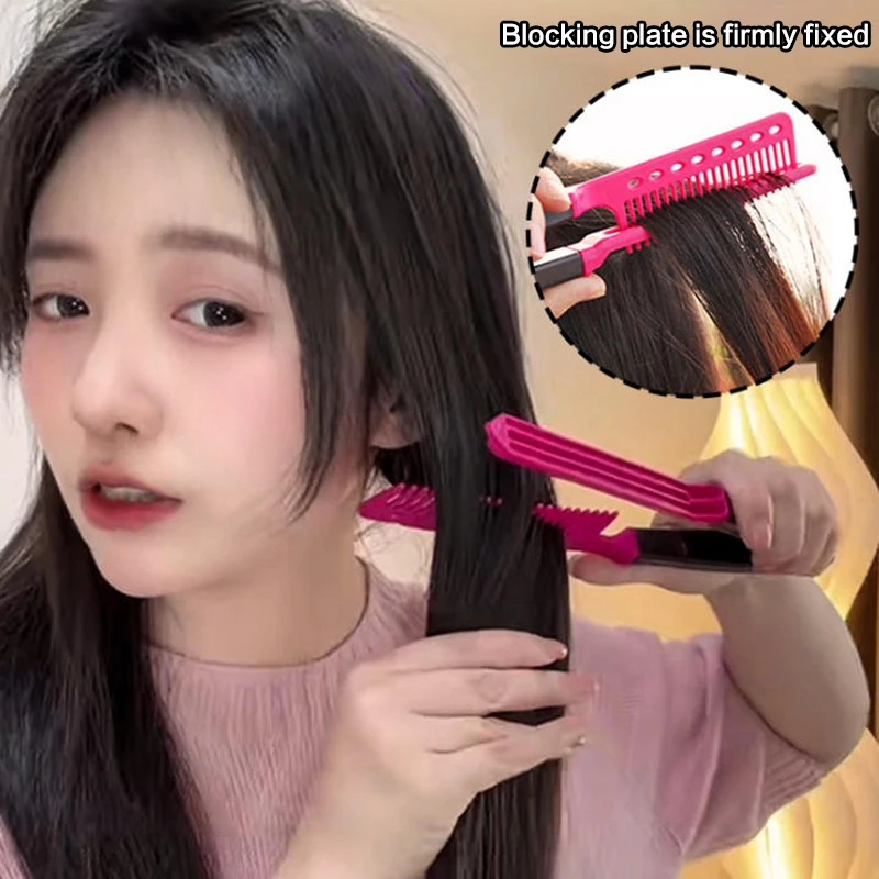 

V-образный выпрямитель для волос, щетка для самостоятельного изготовления, парикмахерский инструмент, парикмахерские расчески, расческа для завивки натуральных волос, расческа для мужчин и женщин