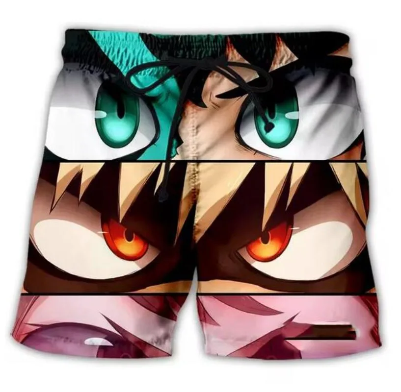 New Men/Women Anime My Hero Academia 3D Printed Casual Shorts Fashion Streetwear Men Loose Sporting Shorts DX035