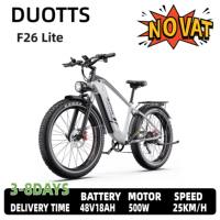 Duotts F26 Lite Adult Electric Bike 500W Motor Off-Road Electric Bike 48V 18Ah Battery 26Inch Tires All-Terrain Electric Bicycle