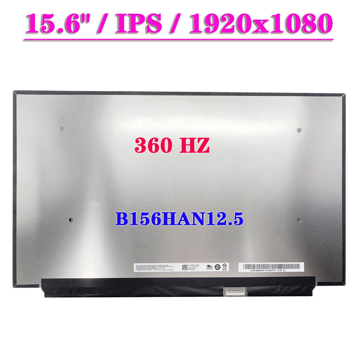 Schermo LCD Per Laptop 15.6" Slim B156HAN12.5 FHD 360HZ IPS 1920X1080 Display Matrix Panel EDP 40 Pin-image