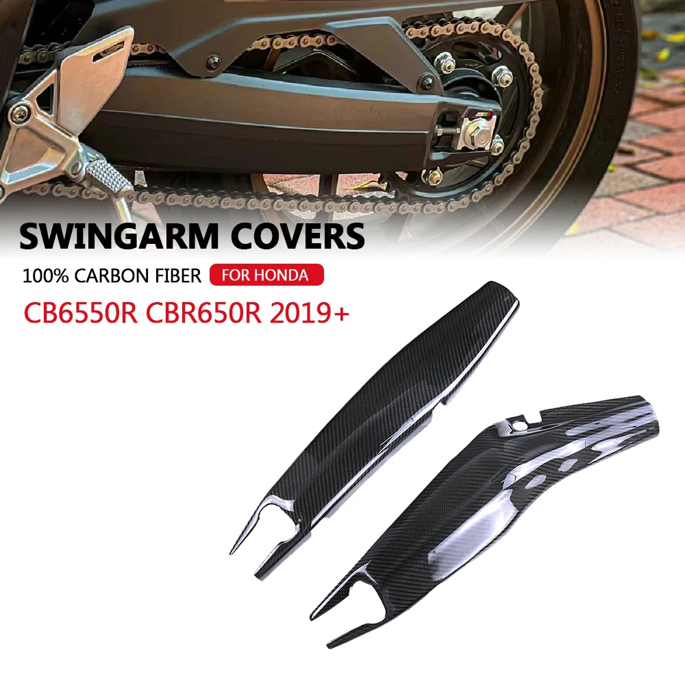 For Honda CB650R CBR650R CB 650 R CBR 650 R 2019 2020 2021 2022 3K Carbon Fiber Swingarm Cover Fairing Motorcycle Accessories