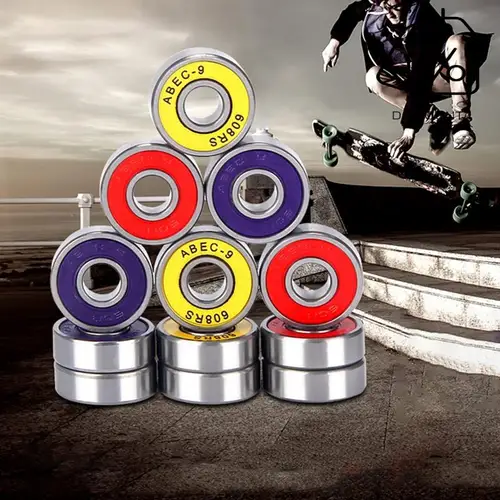 Imagen 2 del producto 16 Uds 608RS rodamiento ABEC9 rodamientos para monopatín bola de acero cromado para patines en línea Ongboards 8X22x7mm-AT20