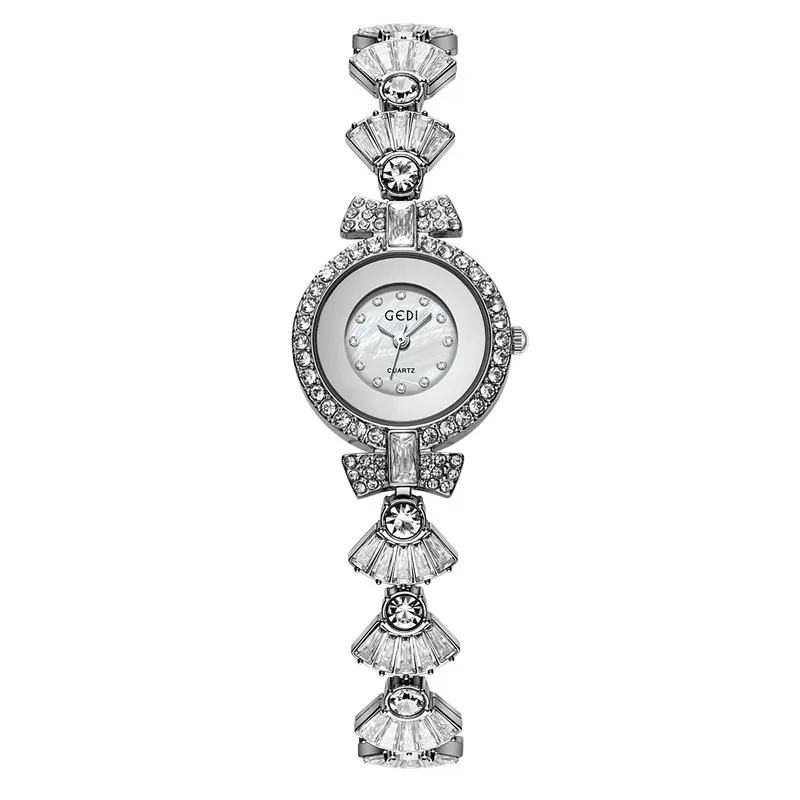2026 Spring Hot-selling Diamond-encrusted Bow Bracelet Fashionable Simple Temperament Versatile Quartz Watch
