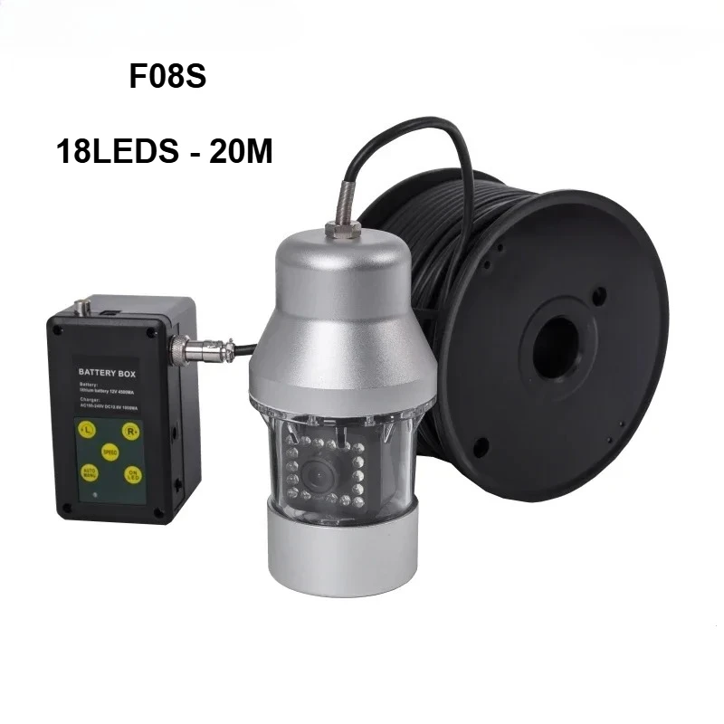 Vissen camera onderwater video-opnamesysteem 360 helder zicht ijsvissen monitor diep waterdicht 1000TVL fishfinder F08S