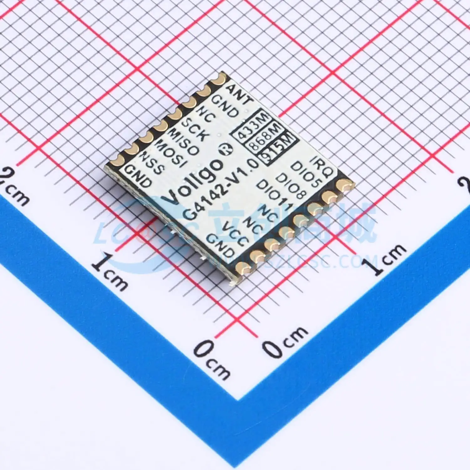 5pcs VG4142S868N0S1 SMD 13.5x12mm transceiver 868MHz 20dBm RF Wireless Communication Module for Smart Home System