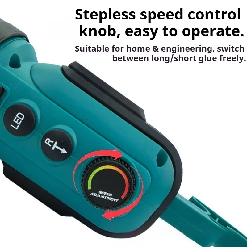 Convenient Cordless Caulking Glue Gun Portable Variable Speed Anti-Drip Sealant Gun Tile Repair Door Window Joint Sealing Tool