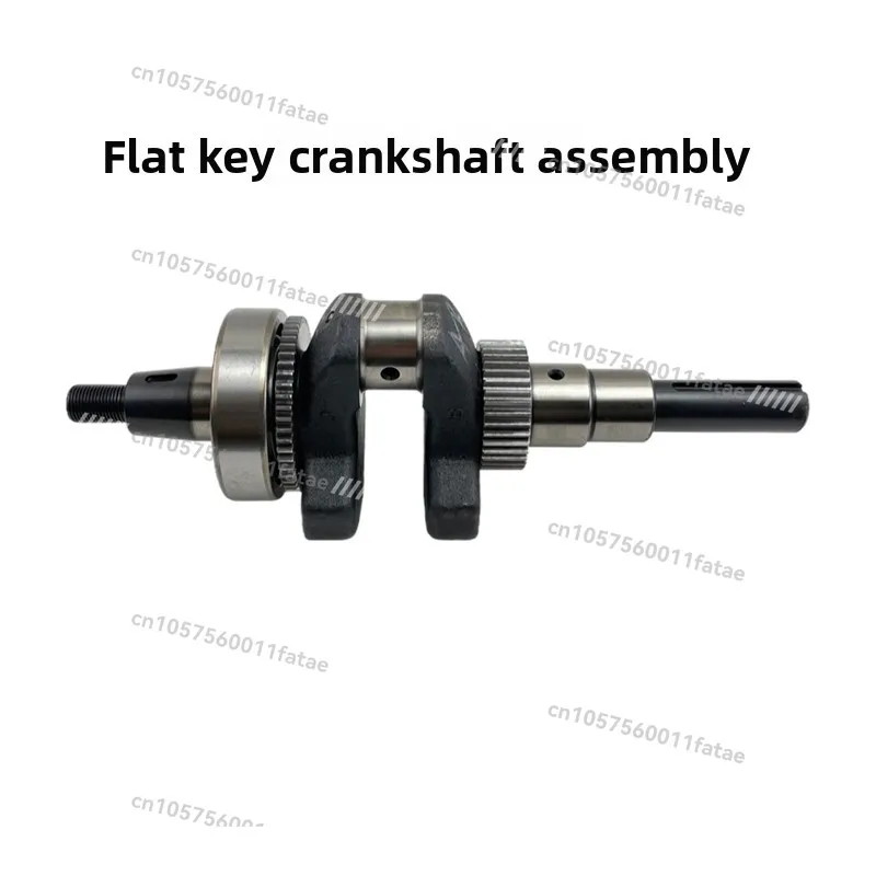 Air Cooled Diesel Engine 173F178F186F188F192F195F1100 Threaded Flat Key Generator Crankshaft Assembly