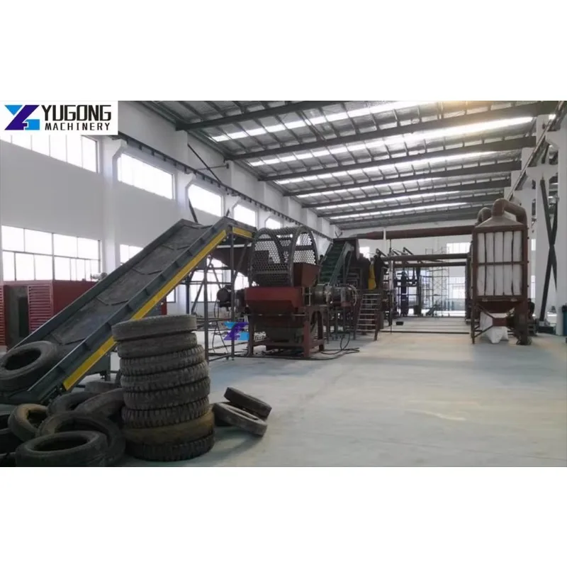 Waste Tire Rubber Recycling Scrap Rubber Making Machine Recycle Plant Primary Shredder Rubber Granulator