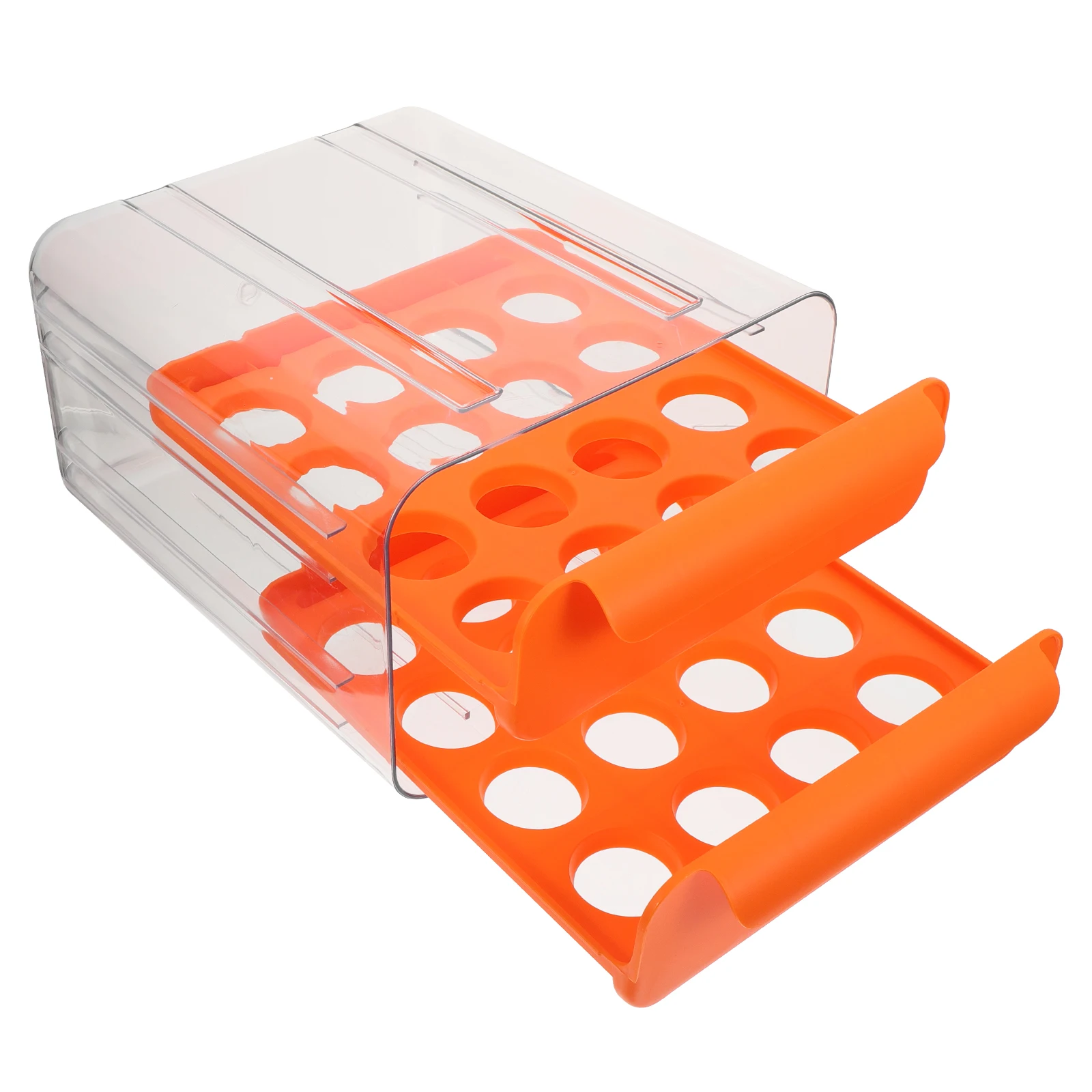 

Egg Storage Box Plastic Container ganizer Compact Stable Anti Shake Refrigerator Cabinet Egg Tray Case Holder Home Supplies