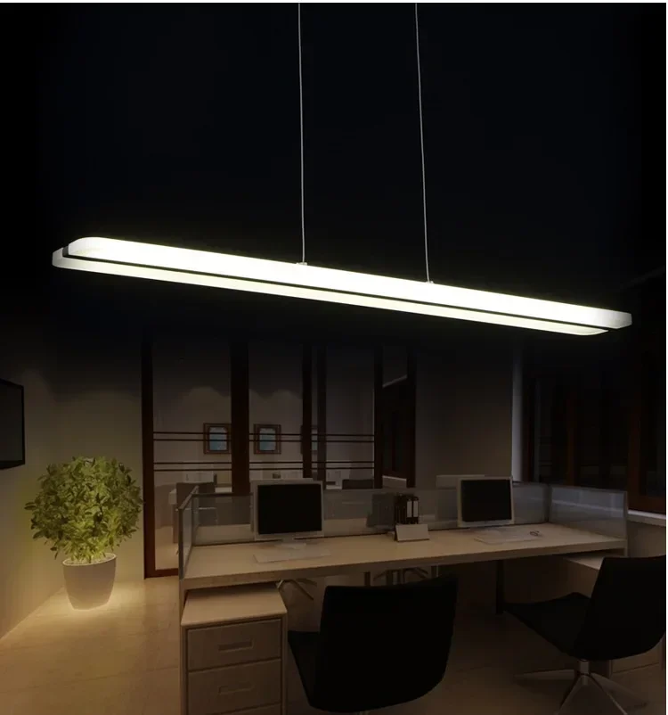 

Newest Design LED Chandelier White straight lights Acrylic Suspension Hanging Light Lustre LED Home Lighting Decoration lamp