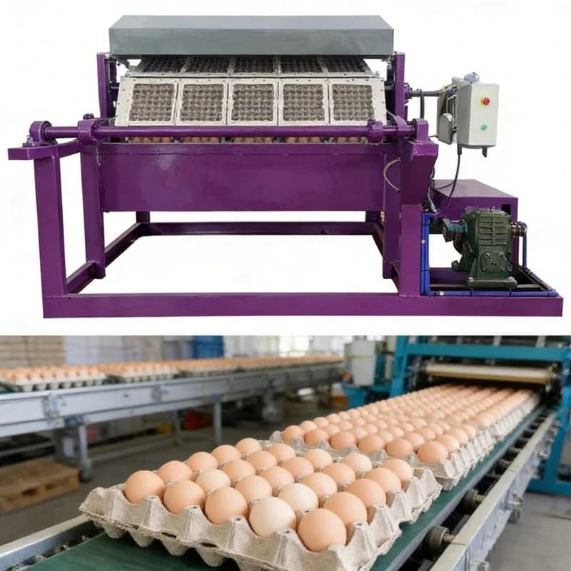 High Efficiency Rotary Egg Tray Making Line Multi Type Paper Tray Production Machine Integrated Pulp Molding Machine Customized