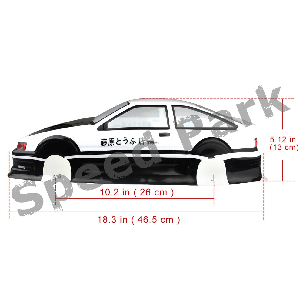 2 Stks/partij AE86 Gt Apex 1/10 1:10 Pvc Geschilderd Lichaam 190Mm Wielbasis Shell 1/10 Rc Hobby Racewagen Voor hsp Hpi Tamiya Yokomo Mst