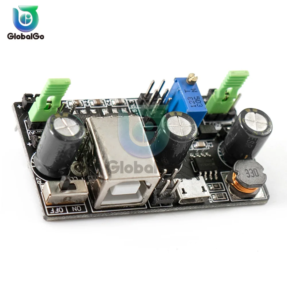 Modulo di alimentazione regolabile a 2 vie 3.3V 5V Modulo di alimentazione regolabile Step-down Modulo per Arduino