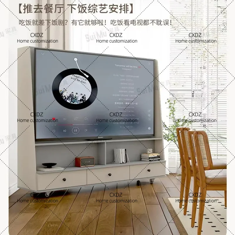 XXHome Removable Monitor TV Cabinet Living Room Modern Floor Storage Tv Stand Display Monitor Stands Shelf Furniture For Rooms