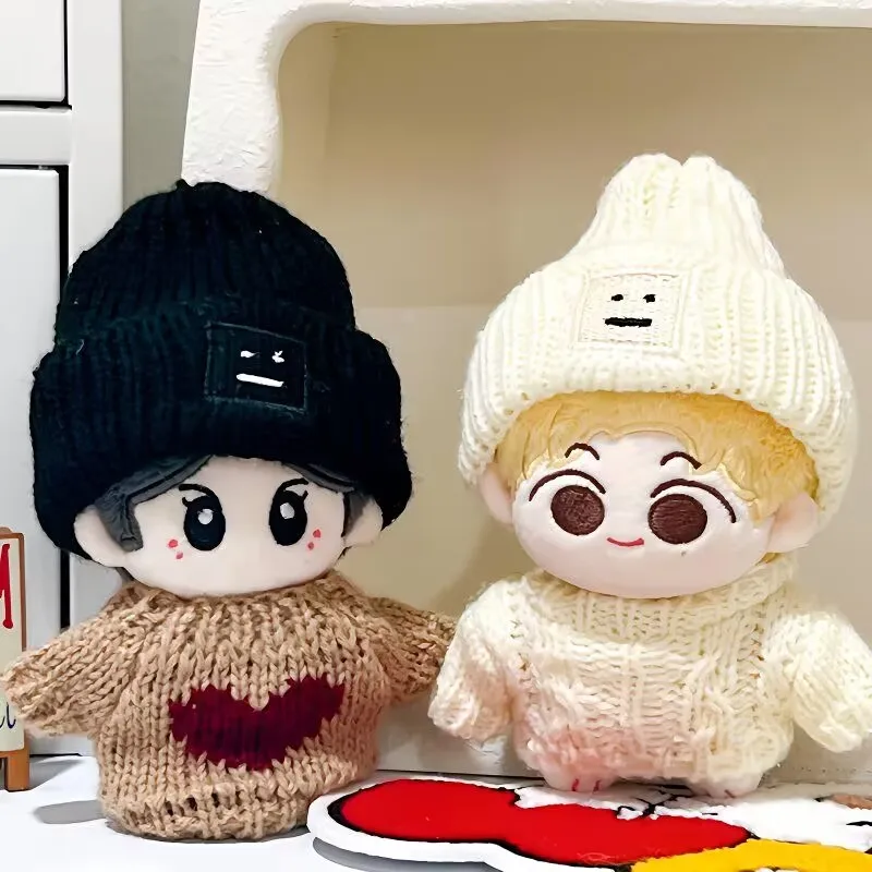 เสื้อผ้าเด็กน่ารัก 10 ซม. ชุดเสื้อกันหนาวฤดูใบไม้ร่วง ผ้าพันคอ ตุ๊กตา ปลาดาว จี้ตุ๊กตาผ้าฝ้าย อุปกรณ์แต่งตัว